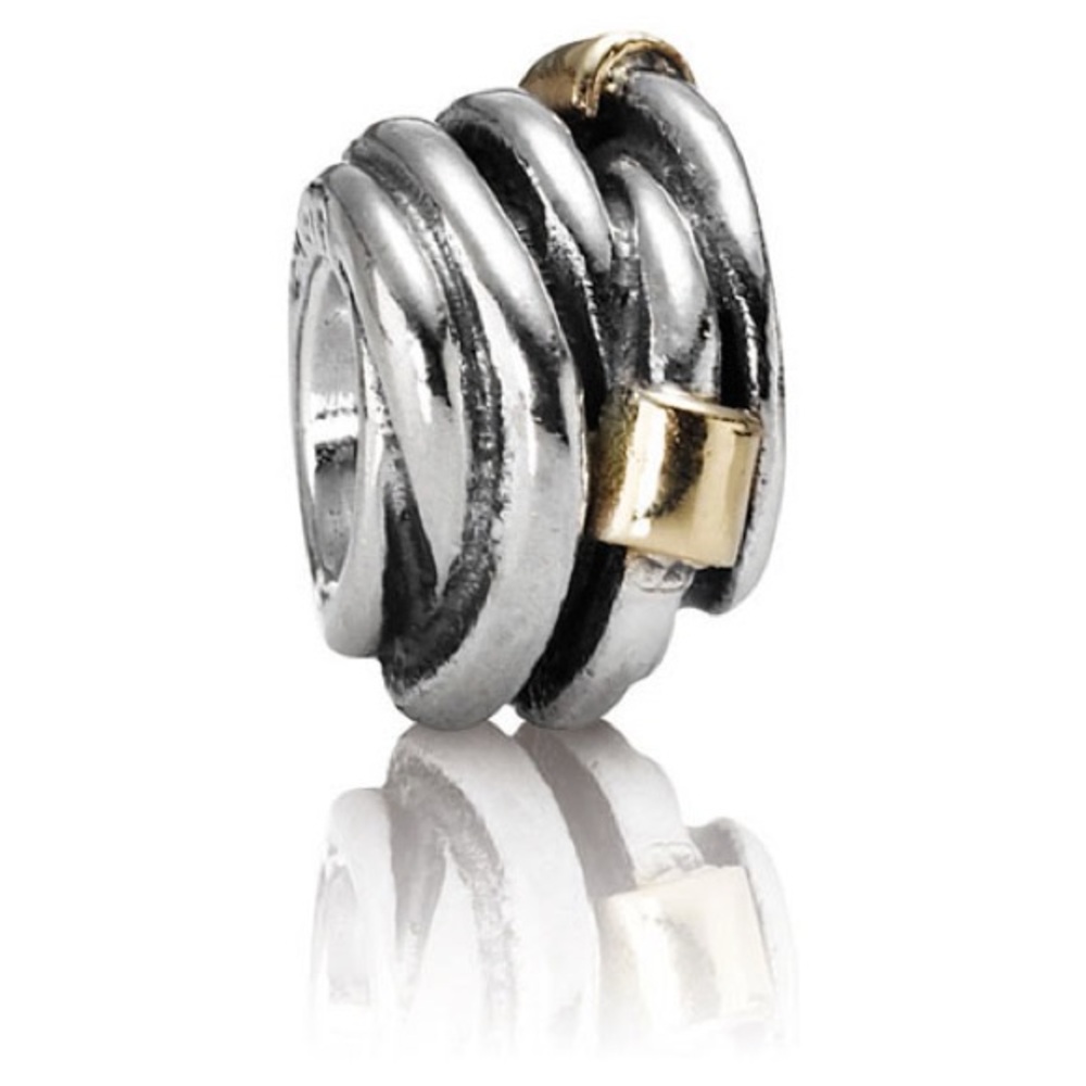 Genuine Retired PANDORA Rope with 14K Gold Charm; 790241